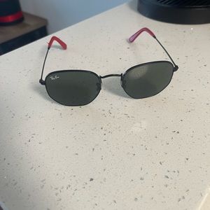 Ray ban x Ferrari collab hexagonal sun glasses
